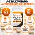 Shiftworker Nutrition A-Z Multivitamin 60 Tablets infographic for long days and late nights.